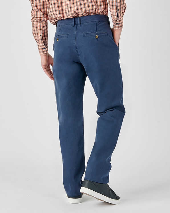 Pantalon chino coton stretch intérieur gratté