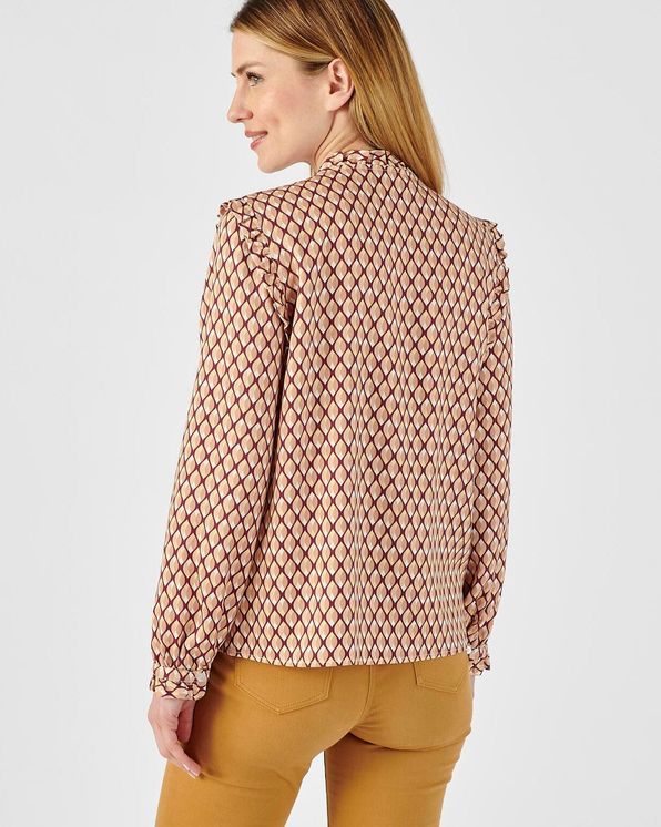 Blouse in zuivere viscose, Lenzing™ EcoVero™*