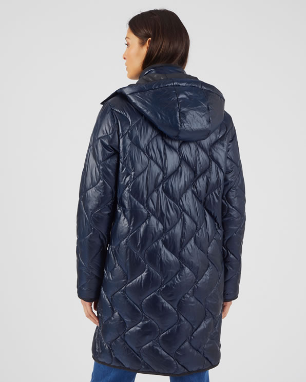 Maxi doudoune brillante doublure Thermolactyl recyclee Manteaux vestes Damart Belgique