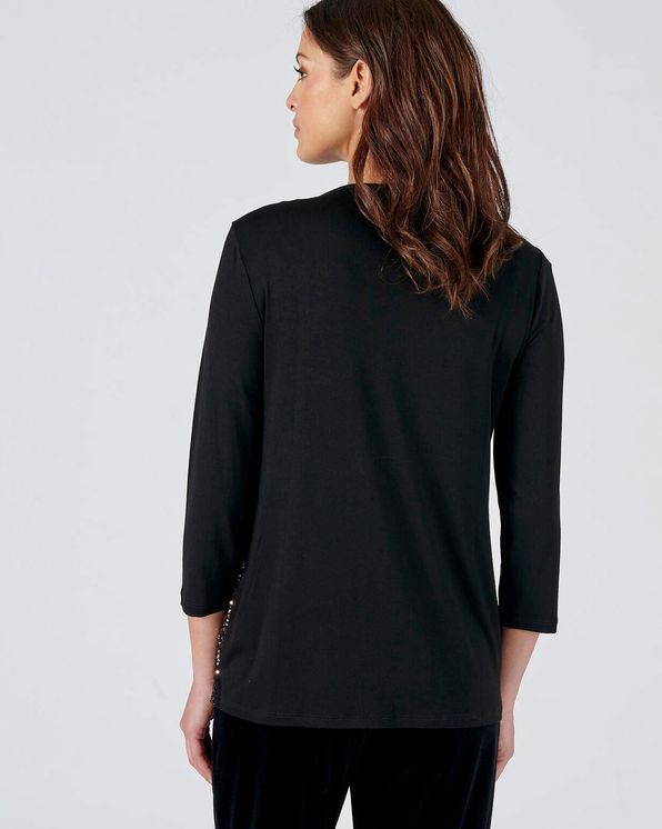 T-shirt met 3/4-mouwen en lovertjes