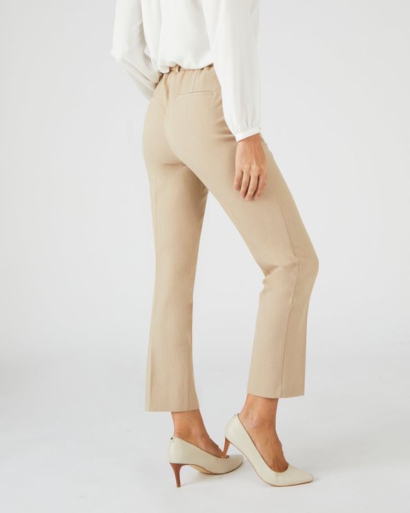 7/8-broek in bi-rekbare stof, pull-on