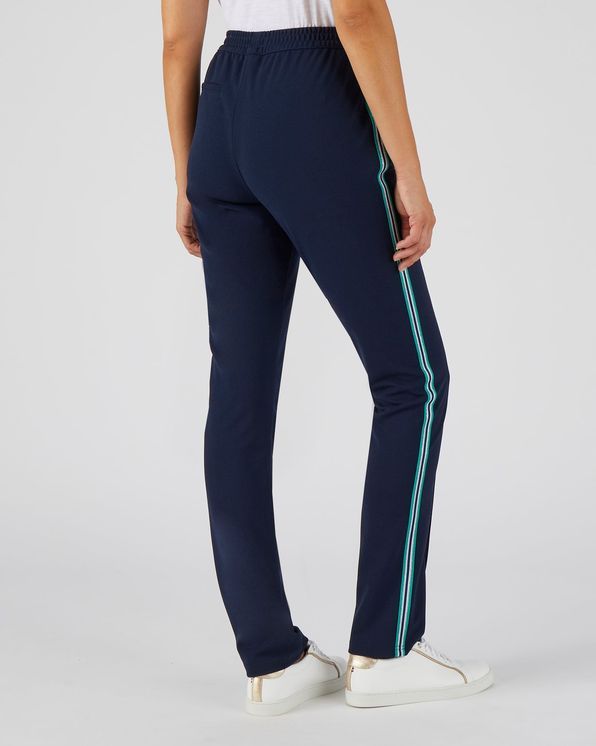 Pull-on broek, contrasterend biesje opzij