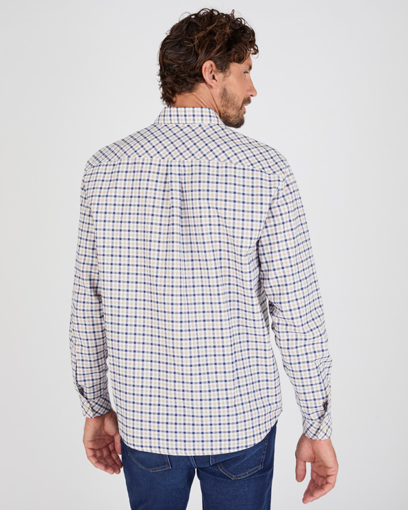 Overhemd lange mouwen kleine ruit