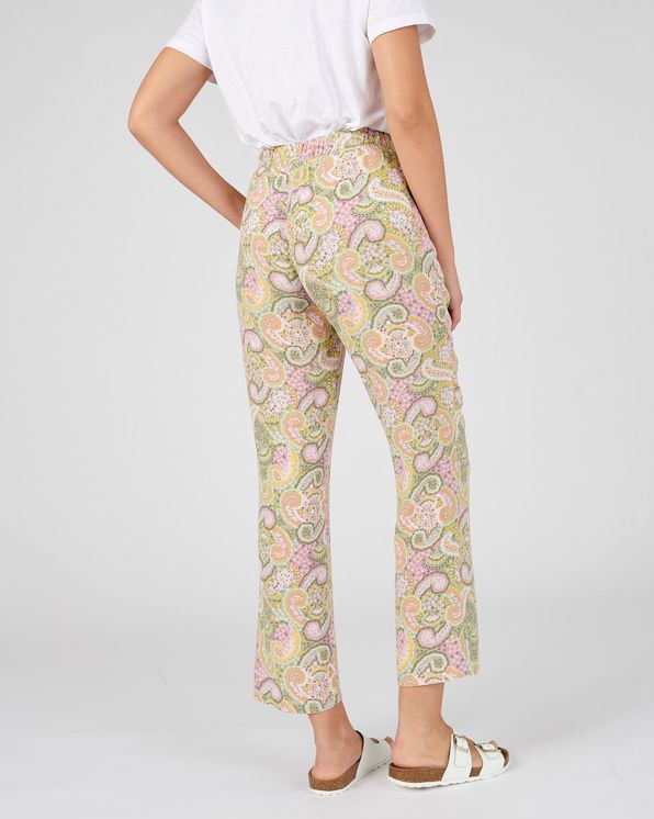 7/8-broek kasjmierprint in zuivere viscose, Lenzing™ EcoVero™