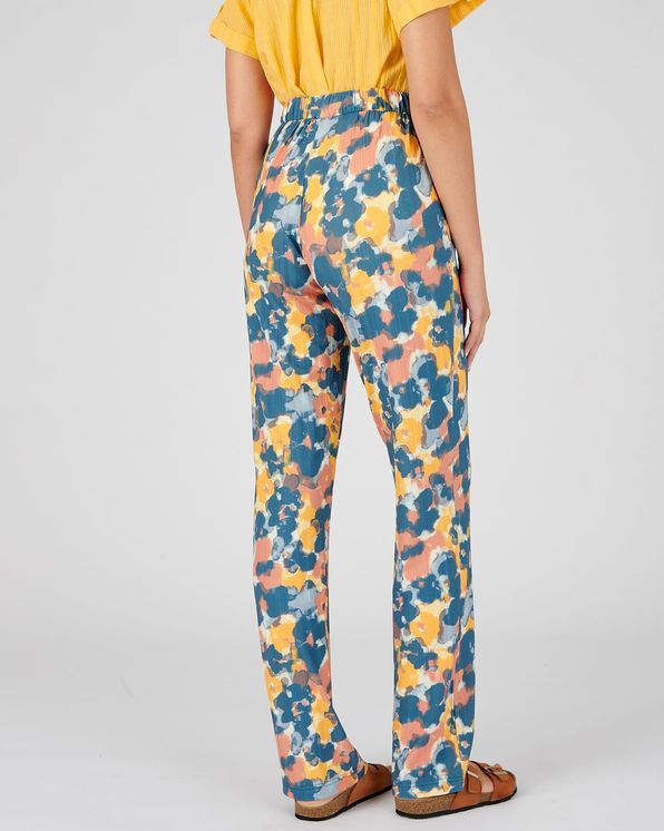 Pull-on broek in ribtricot met stretch