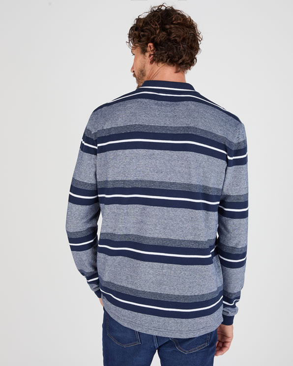 Polo manches longues en maille piquée