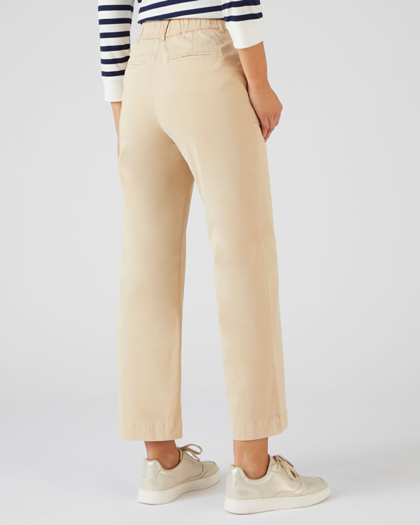 Pantalon 7/8ème popeline coton stretch