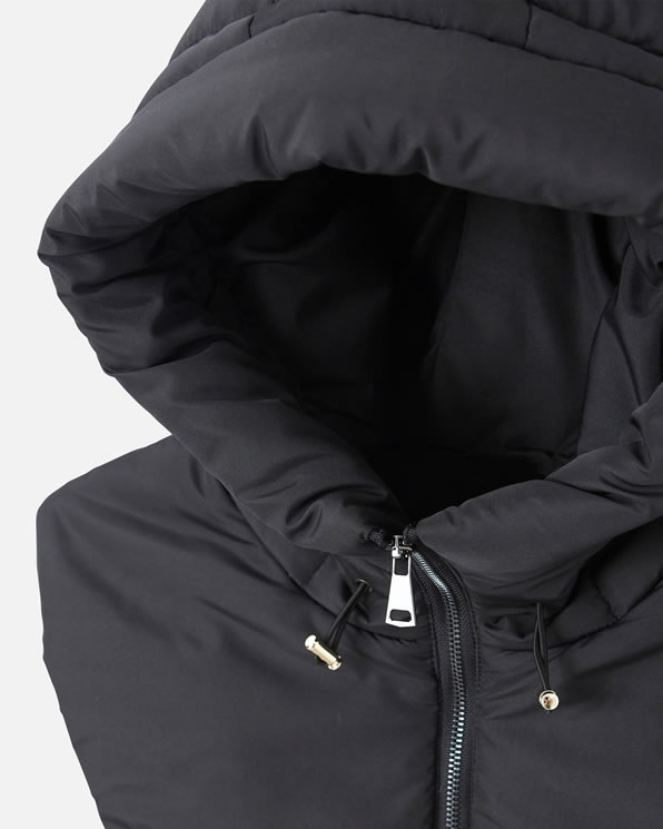 Plastron/capuche matelassé glissière