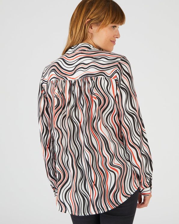 Blouse met grafische print, valt perfect