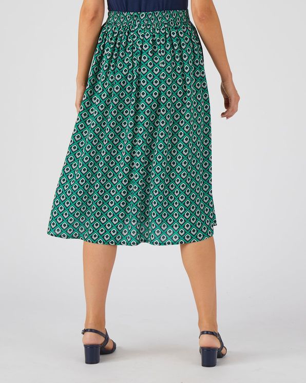 Jupe tissu crêpe fibres viscose Lenzing™ EcoVero™