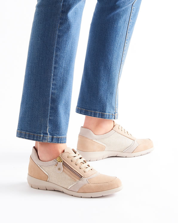 Baskets flexibles zippées cuir mouton Climatyl®
