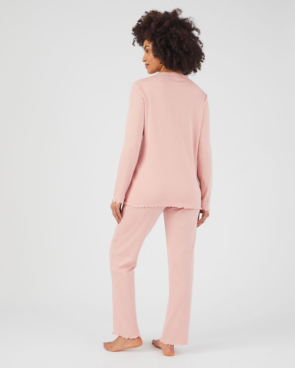 Pyjama maille côtelée