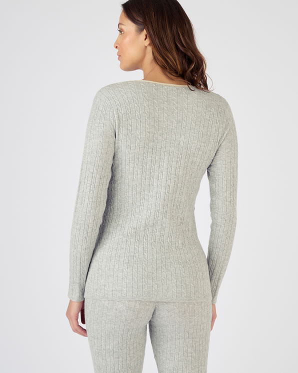 Pull in kabeltricot voor dames, Thermolactyl
