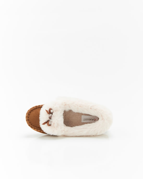 Mocassins Thermolactyl imitatiebont