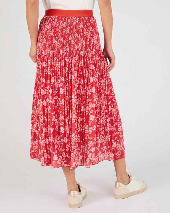 Rok voile stof, onregelmatig geplooid