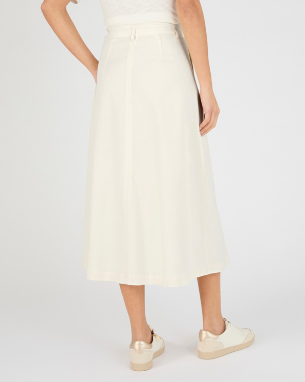 Jupe évasée boutonnée