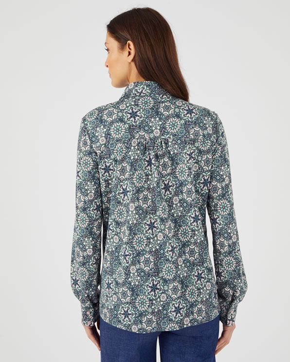 Blouse met print, Thermolactyl