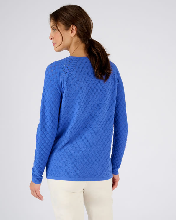Pull ajouré à base de coton biologique