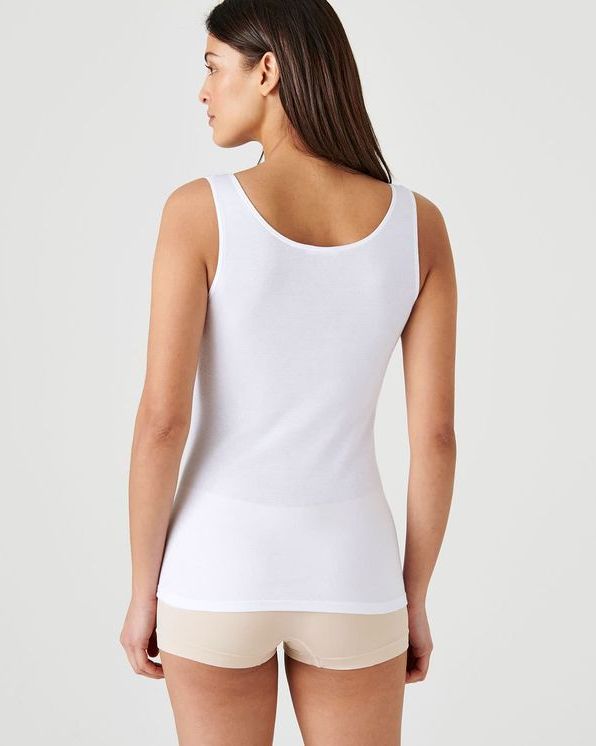 T shirt zonder mouwen biologisch kamkatoen T shirts zonder mouwen Damart Belgie