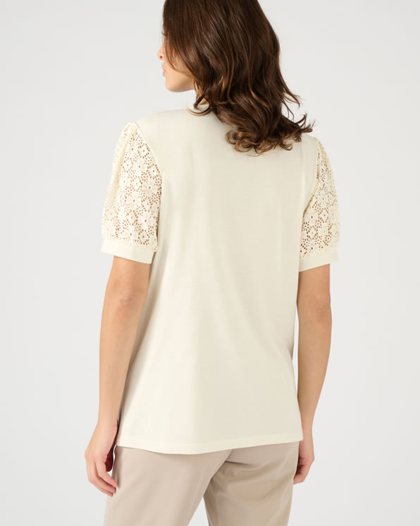 T-shirt détails macramé