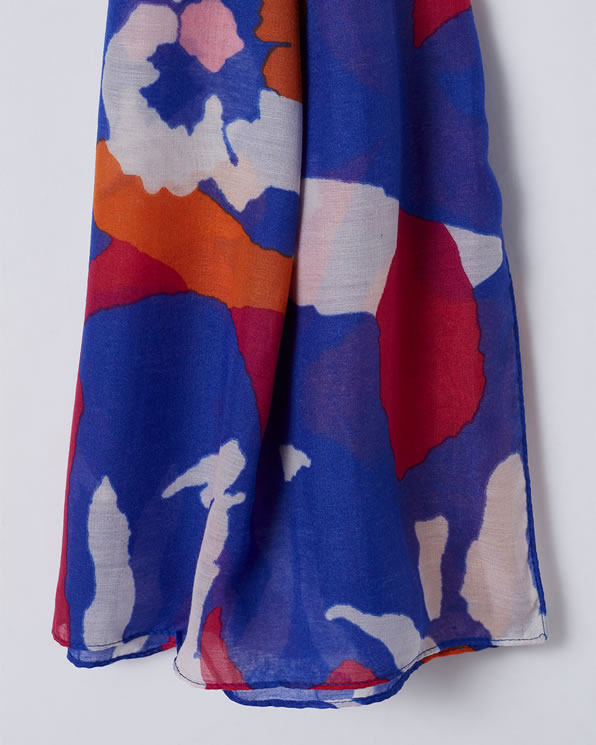 Foulardsjaal met tachistische print