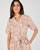 Robe boutonnée mélange lin