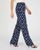 Broek wijd soepele viscose stippenprint
