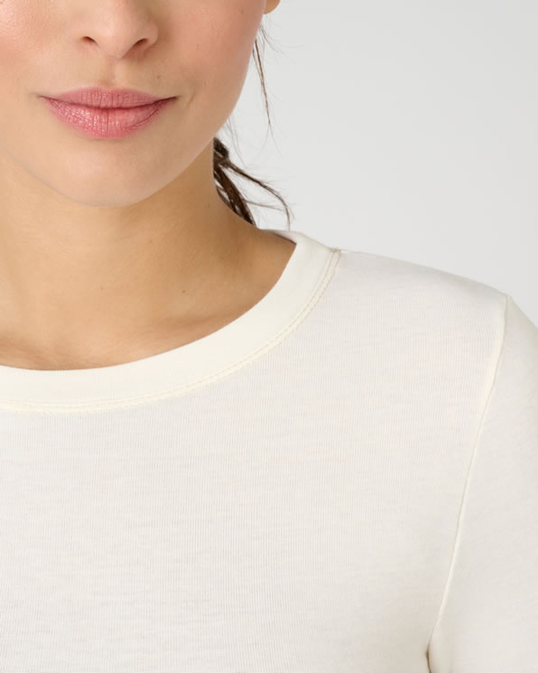 T-shirt fine côte Thermolactyl Sensitive, col rond
