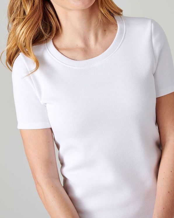 Thermolactyl T-shirt met korte mouwen, geborstelde fleece
