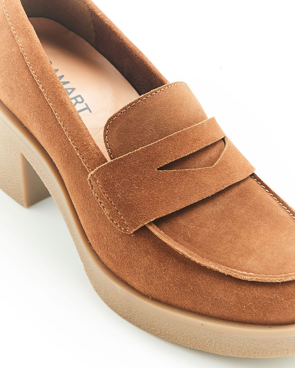 Mocassins met hak Amortyl