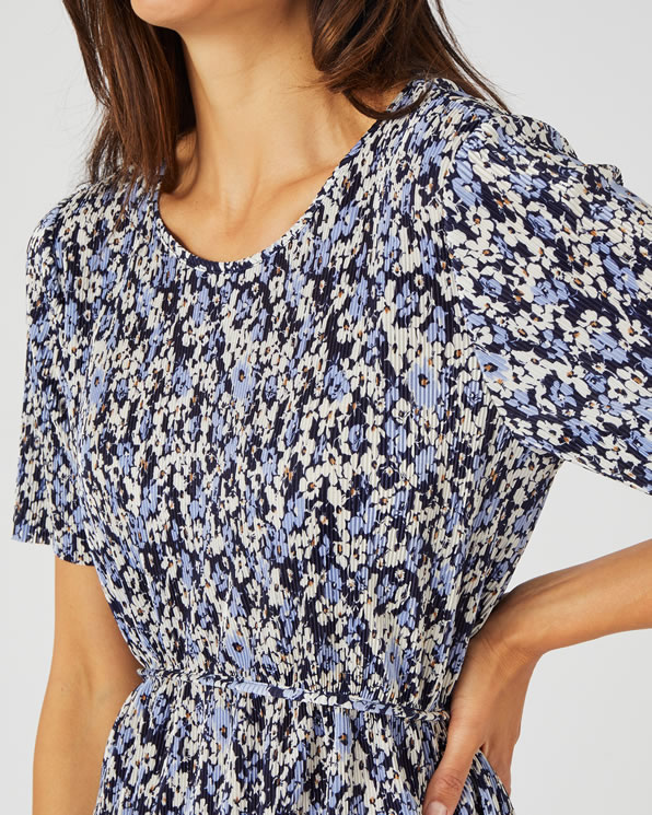 Robe maille plissée