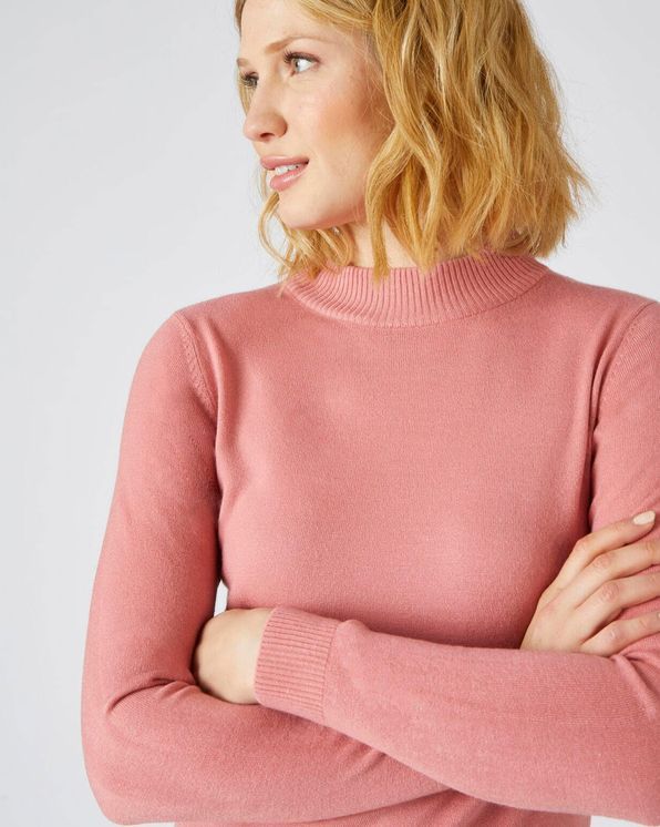 Set van 2 pulls met opstaande kraag, cashmere touch