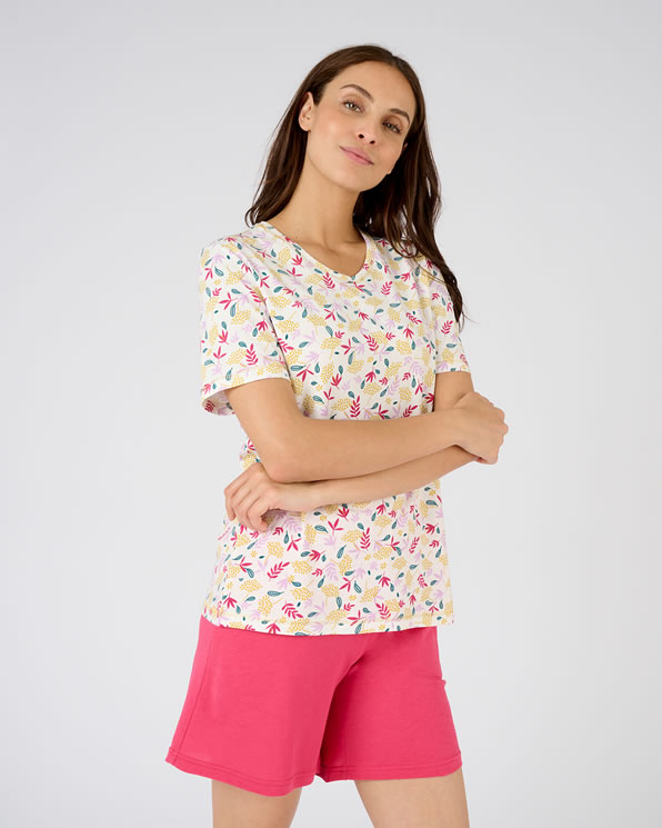 Pyjashort pur coton peigné