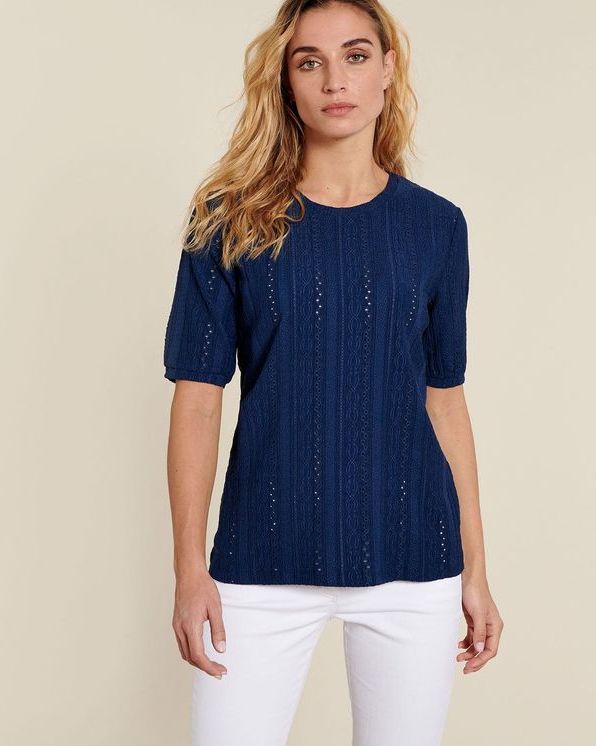 T-shirt met macramé