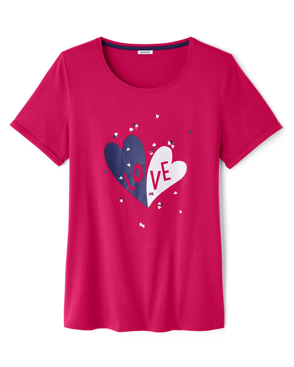 Pyjamashirt van zuiver gekamd katoen