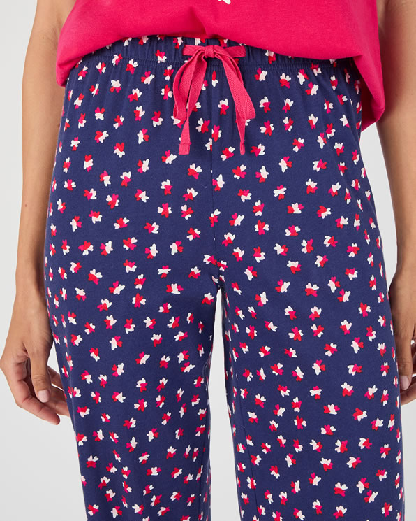 Pyjamabroek van zuiver gekamd katoen