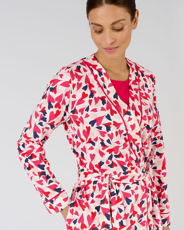 Robe de chambre pur coton peigné