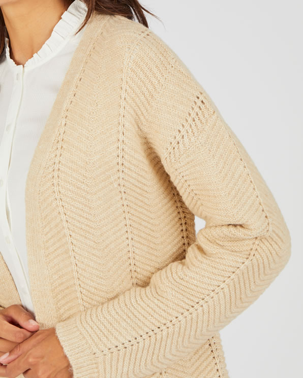 Lang vest van siertricot