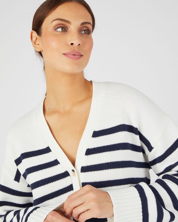 Vest, effen of met marinièrestreep