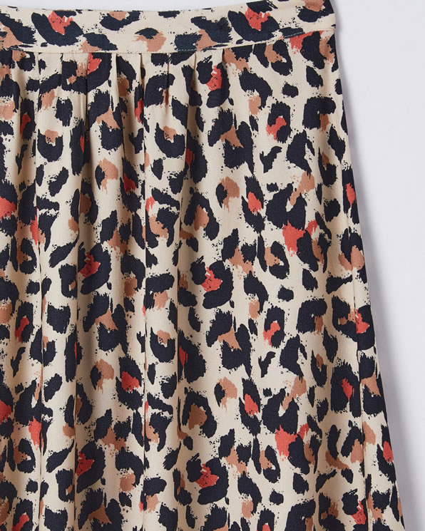 Jupe à fronces fibres pure viscose Lenzing™ EcoVero™