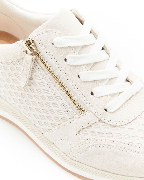 Sportschoenen met leren detail in reliëf Amortyl