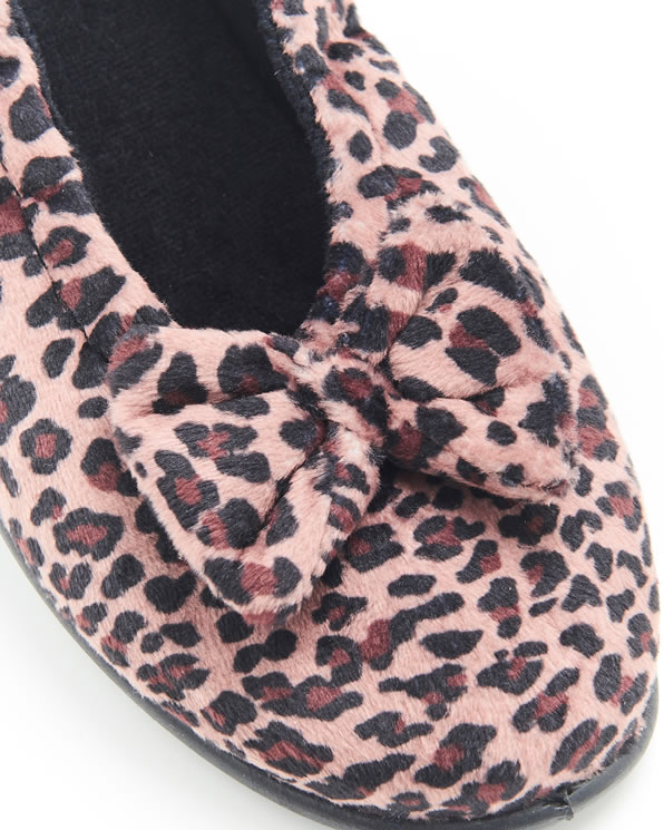 Fluwelen ballerina's voor binnen
