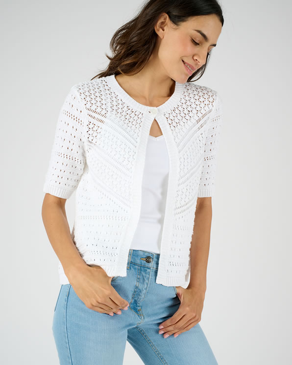 Gilet-boléro jeu de maille
