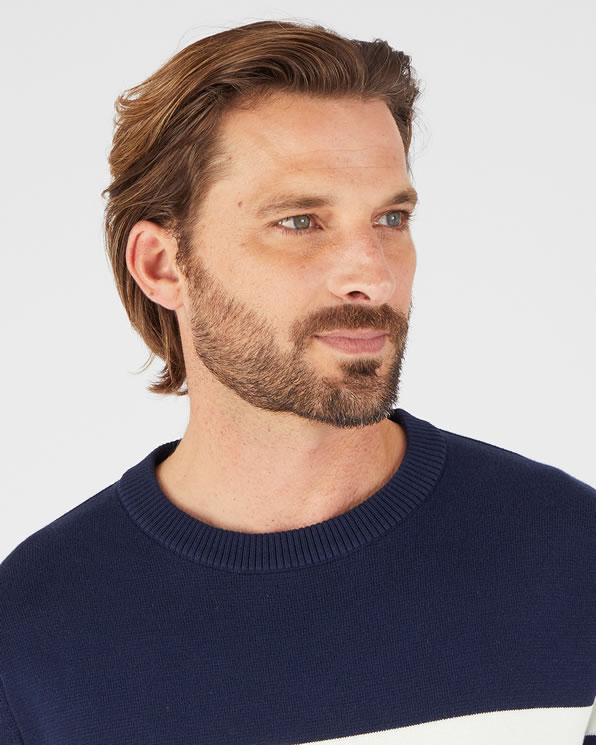 Pull esprit marinière