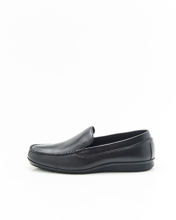Mocassins en cuir grainé