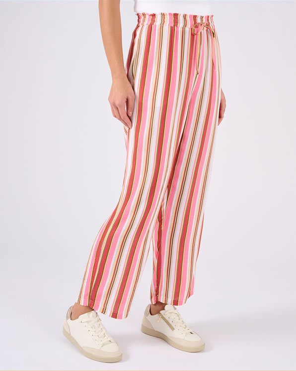 7/8e broek van crêpestof zuivere viscose  vezels