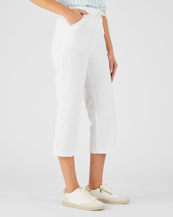 Pantacourt coton stretch