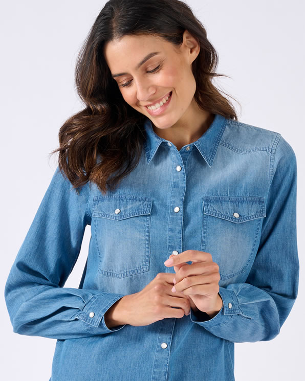 Chemisier en denim