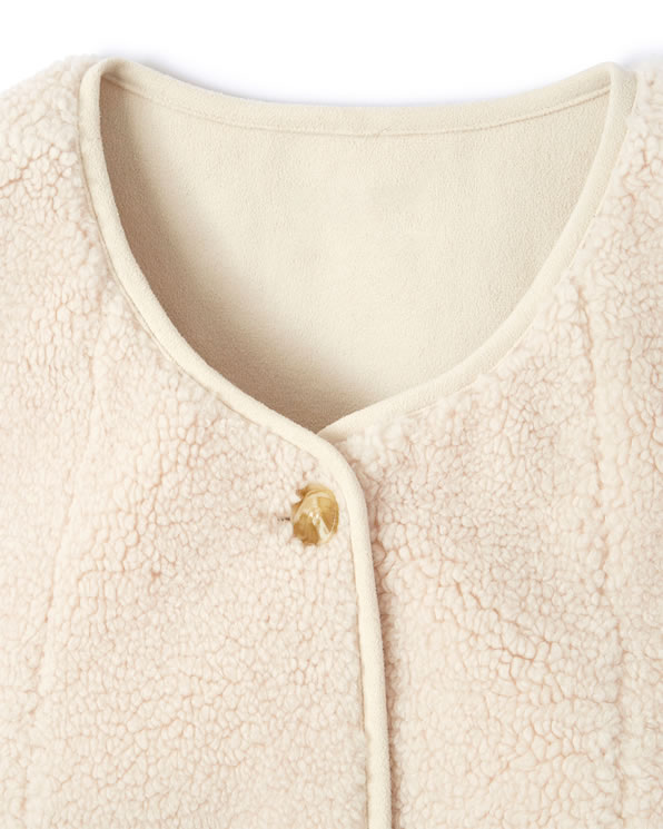 Veste sans manches maille moutonnée
