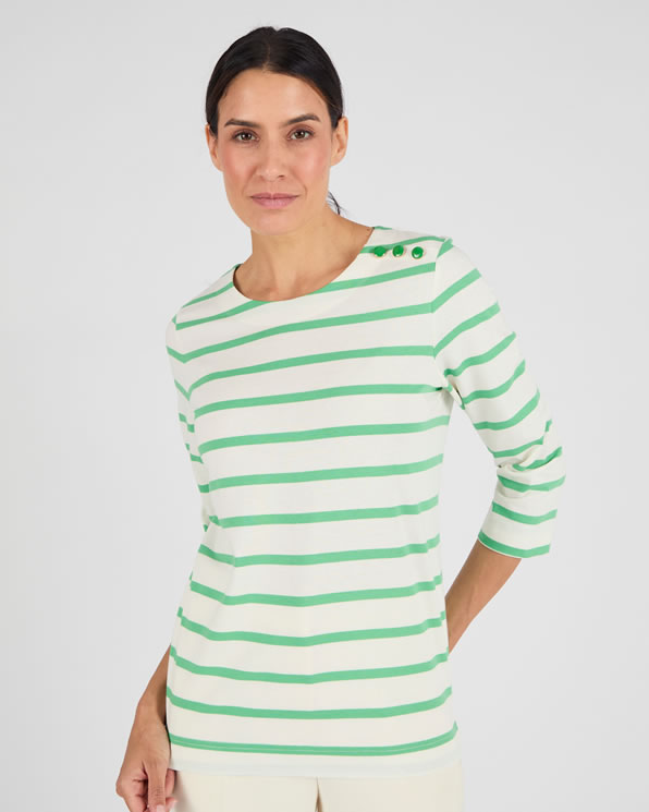 T-shirt rayé pur coton